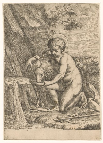 John the Baptist as a Child by Marcantonio Bellavia