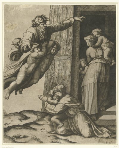 God Appears to Noah After the Flood by Marcantonio Raimondi