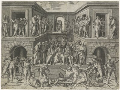 The Martyrdom of Saint Lawrence by Marcantonio Raimondi