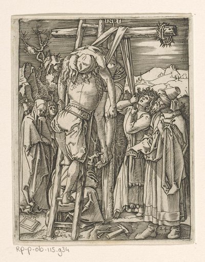 Descent from the Cross (Passion of Christ) by Marcantonio Raimondi