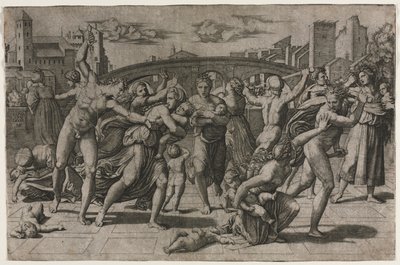 Massacre of the Innocents (detail) by Marcantonio Raimondi