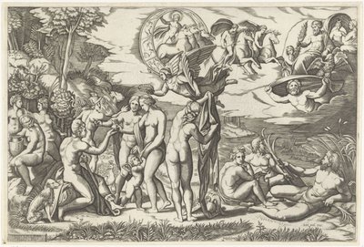 Judgment of Paris by Marcantonio Raimondi