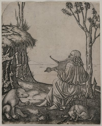 Orpheus Charming the Animals c.1505 by Marcantonio Raimondi