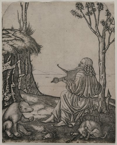 Orpheus Charming the Animals by Marcantonio Raimondi