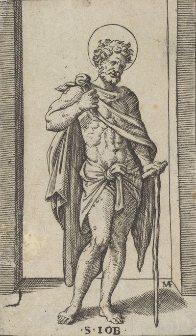Saint Job, wearing a cloak, from the series 