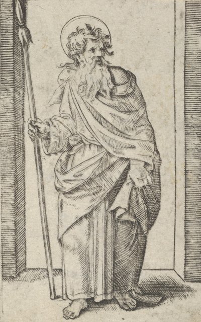 Saint Matthias, ca. 1500-1534 by Marcantonio Raimondi