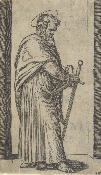 Saint Paul, sword in his right hand, from the series 