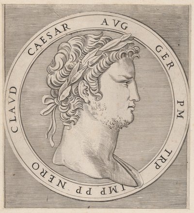Speculum Romanae Magnificentiae: Nero, from The Twelve Caesars, ca. 1500-1534 by Marcantonio Raimondi