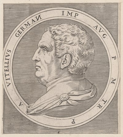 Speculum Romanae Magnificentiae: Vitellius, from The Twelve Caesars by Marcantonio Raimondi
