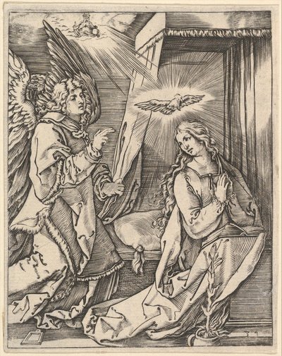 The Annunciation, ca. 1500-1534 by Marcantonio Raimondi