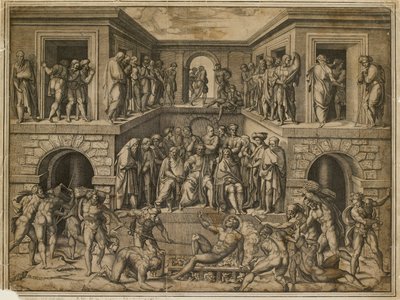The Martyrdom of St Lawrence by Marcantonio Raimondi