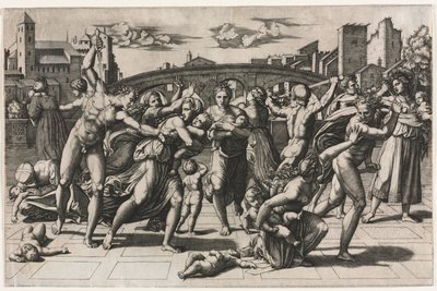 The Massacre of the Innocents, c. 1513-1515 by Marcantonio Raimondi