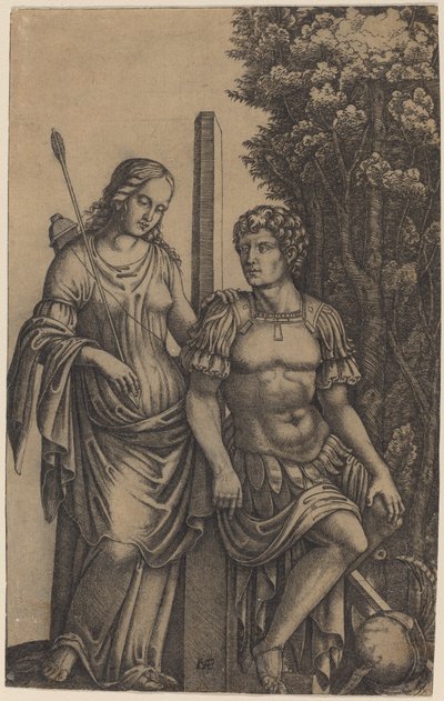 Venus Appearing to Aeneas by Marcantonio Raimondi