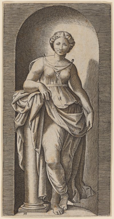 Fortitude by Marcantonio Raimondi after Raphael