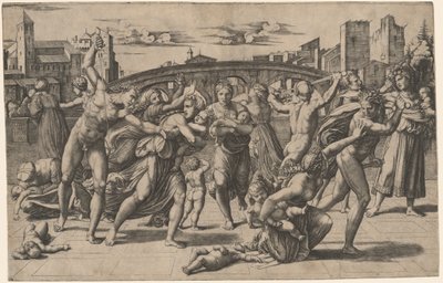 The Massacre of the Innocents by Marcantonio Raimondi after Raphael