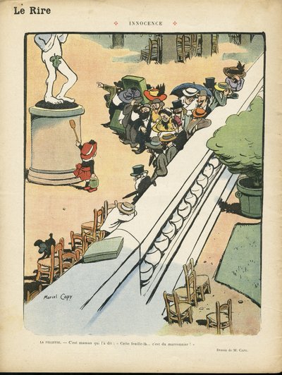 Illustration by Marcel Capy (1865-1941) in Le Rire by Marcel Amable O.L. Capy
