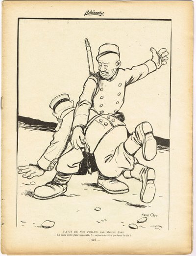 The Bayonet, Satirical in Black & White by Marcel Amable O.L. Capy