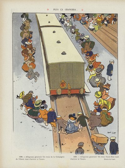 The more things change?. Illustration for Le Rire by Marcel Amable O.L. Capy