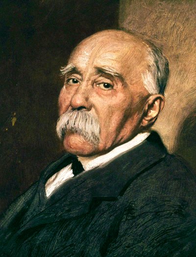 French prime minister Georges Clemenceau (1841-1929) c. 1920 by Marcel Andre Baschet