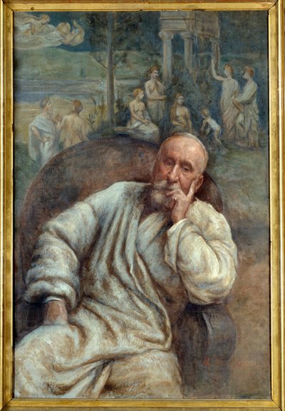 Portrait of the Painter Pierre Cecil Puvis de Chavanne by Marcellin Gilbert Desboutin