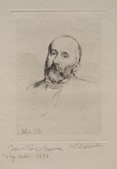 Puvis de Chavannes, 1876 by Marcellin Gilbert Desboutin