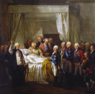 The Death of Stanislaw II August Poniatowski by Marcello Bacciarelli