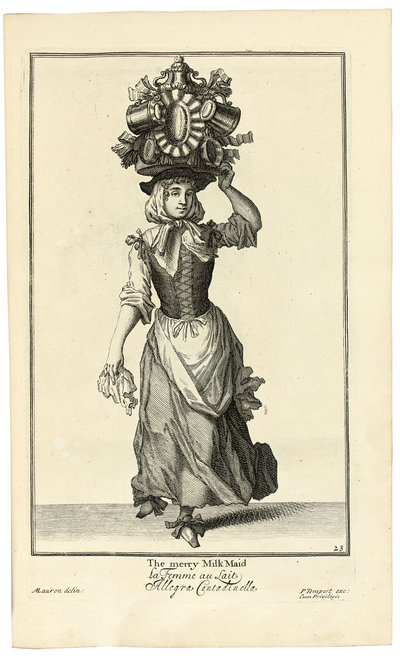 The Merry Milk Maid by Marcellus or Marcel Lauron