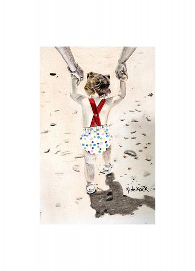 Girl on Beach by Marchelle de Kock