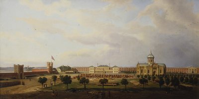 Interior View of the Ivangorod Fortress, 1846 by Marcin Zaleski