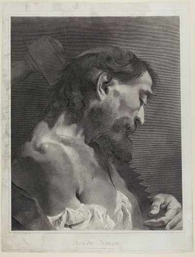 Saint Simon, from The Holy Family and the Twelve Apostles by Marco Alvise Pitteri