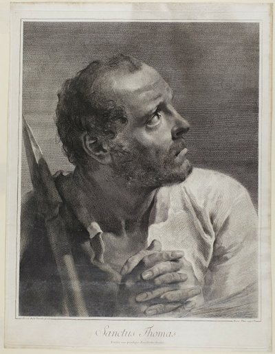 Saint Thomas, from The Holy Family and the Twelve Apostles by Marco Alvise Pitteri