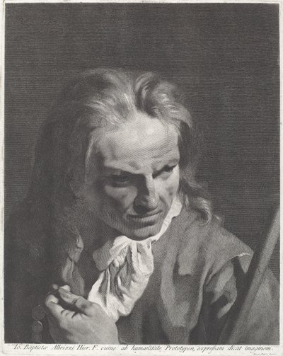 A Gentleman Pilgrim with a Rosary by Marco Alvise Pitteri after Giovanni Battista Piazzetta