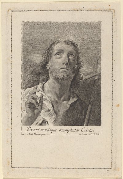 Christ Triumphing Over Sin and Death by Marco Alvise Pitteri after Giovanni Battista Piazzetta
