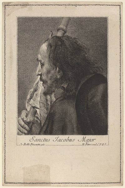 Saint James the Greater by Marco Alvise Pitteri after Giovanni Battista Piazzetta