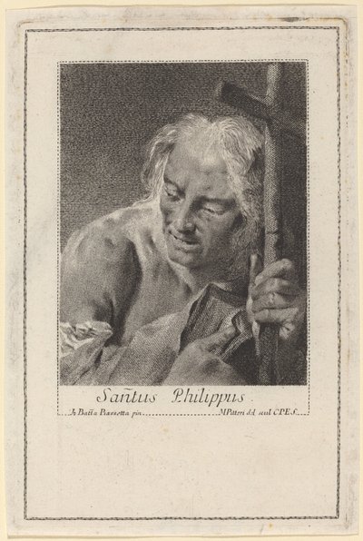 Sanctus Phillipus by Marco Alvise Pitteri after Giovanni Battista Piazzetta