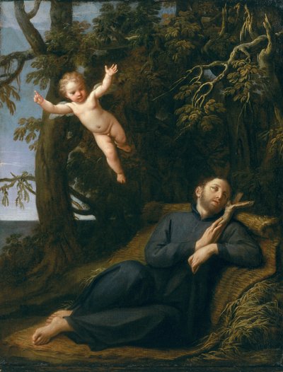 St. Francis in the Desert by Marcantonio Franceschini