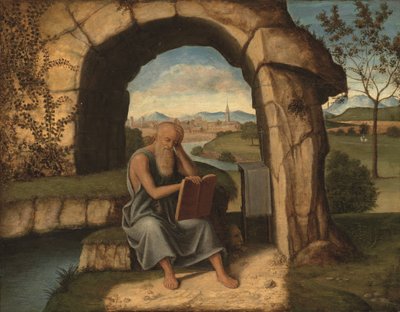 Saint Jerome in the Wilderness by Marco Basaiti