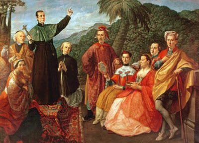 A Jesuit and His Family by Marco Benefial