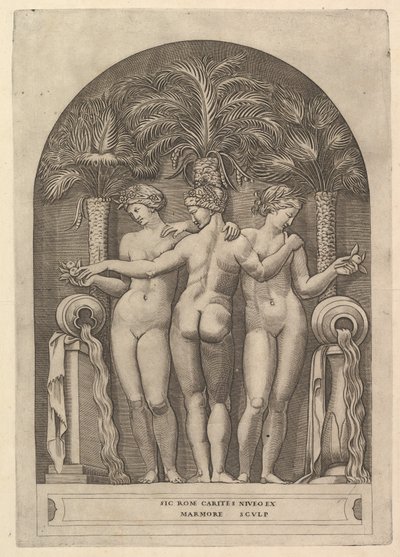Speculum Romanae Magnificentiae: The Three Graces by Marco Dente