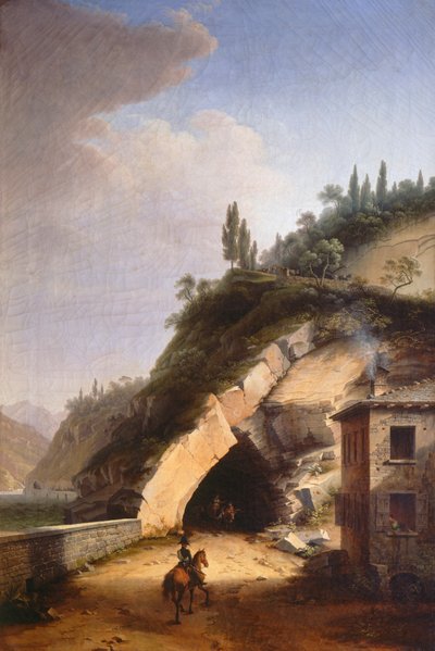 View of house and first gallery of Varenna in Bellano, by Marco Gozzi by Marco Gozzi