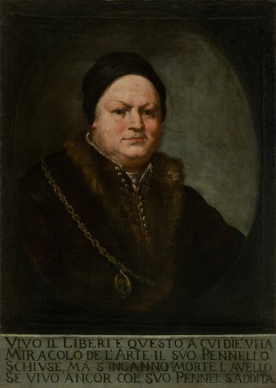Portrait of the painter Pietro Liberi by Marco Liberi