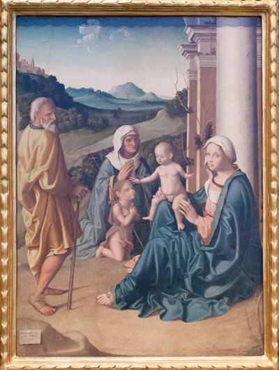 Holy Family with St Elizabeth and the Young John the Baptist by Marco Palmezzano