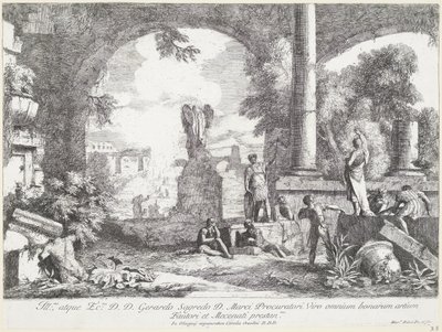 Landscape with Ruins by Marco Ricci