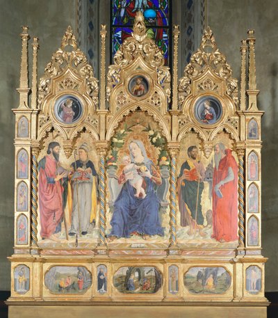 Altarpiece with Madonna with Child and Saints, Bologna by Marco Zoppo