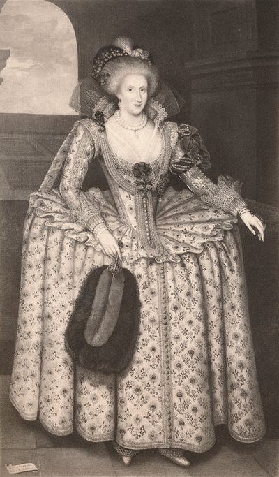 Queen Anne of Denmark, 1611-1614 by Marcus Garret Gheeraerts the Younger