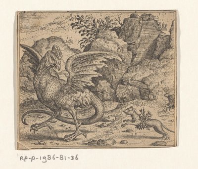 Fable of the Basilisk and the Weasel by Marcus Gheeraerts (I)
