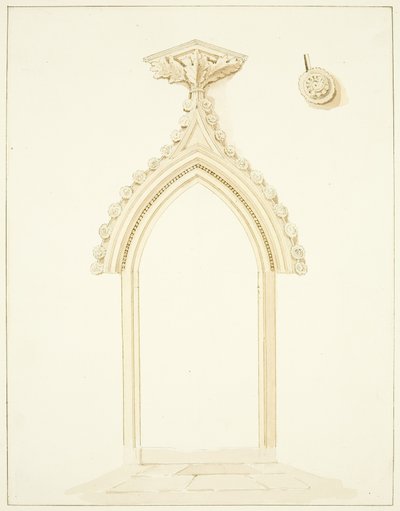 Doorway of Vestry Room of Bristol Cathedral by Marcus H. Homes