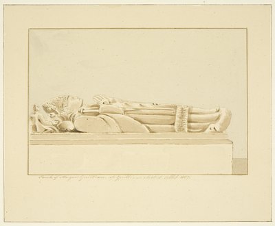Effigy of Abbot Guilliam in Bristol Cathedral by Marcus H. Homes