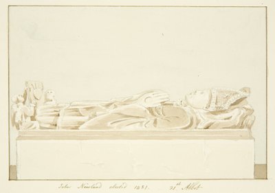 Effigy of Abbot Newland, in Bristol Cathedral by Marcus H. Homes