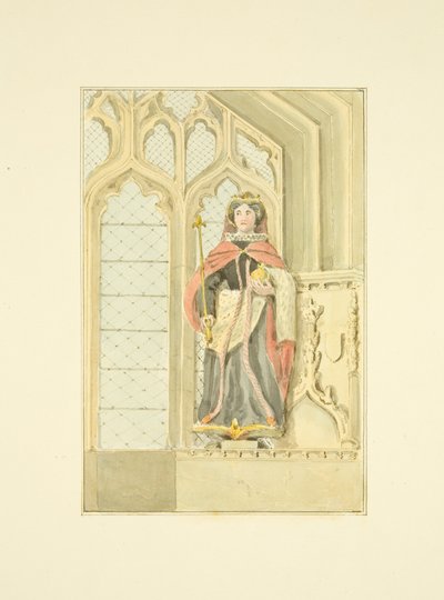 Figure of Queen Elizabeth in St Mary